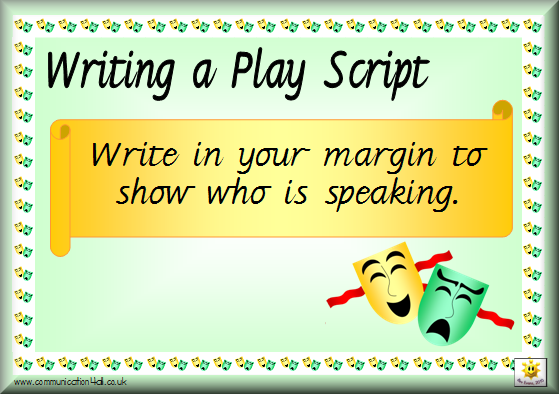 Writing A Play Script Ks2 Ppt Slides